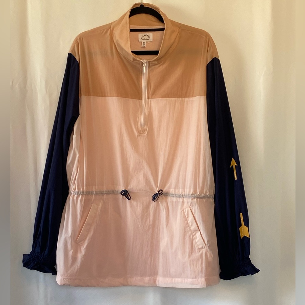 The Upside Women's Yoko Jacket XL Colour-blocked Popover 1/4 Zip Fully Lined